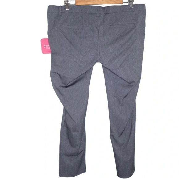 ✨NWT Isabel Maternity Gray Under Belly Inset Panel Skinny Trouser Pants Size 10 - Picture 9 of 10